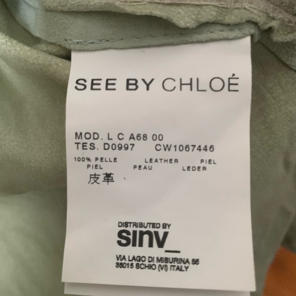 SEE by Chloe Vintage Suede Long Sleeve Shirt - Picture 5 of 5